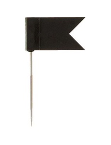 Stegulete colorate, negru, 20 buc/cutie, ALCO