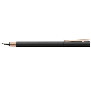 Stilou, penita fina, corp metal, negru, FABER-CASTEL Rosegold - Img 2