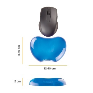 Suport ergonomic pentru incheieturi, albastru, FELLOWES - Img 3