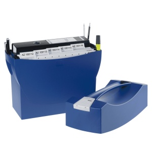 Suport pentru 20 dosare suspendate, cu capac, albastru, HAN Swing Plus - Img 2