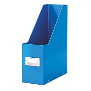Suport vertical din carton laminat, cataloage, albastru, LEITZ WOW