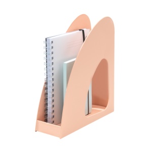 Suport vertical plastic pentru cataloage, portocaliu, HAN Re-Loop Pastel - Img 2