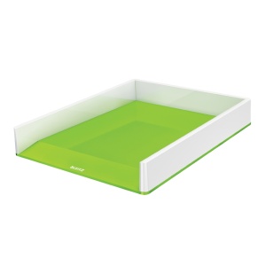 Tavita documente, verde/alb, LEITZ WOW Dual