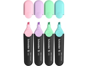 Textmarker pastel SCHNEIDER Job, 4 buc/set - Img 3