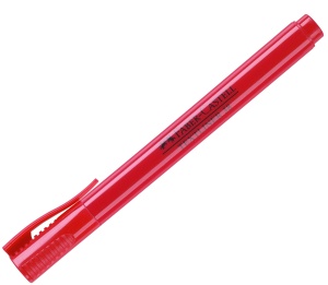 Textmarker, varf tesit 1-4 mm, rosu, FABER-CASTELL 38 - Img 2