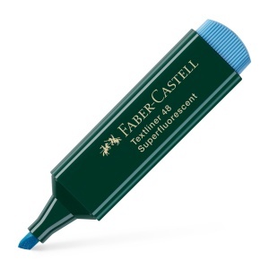 Textmarker, varf tesit 1-5 mm, albastru, FABER-CASTELL 1548 - Img 2