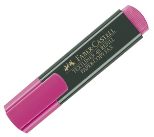 Textmarker, varf tesit 1-5 mm, roz, FABER-CASTELL 1548 - Img 3
