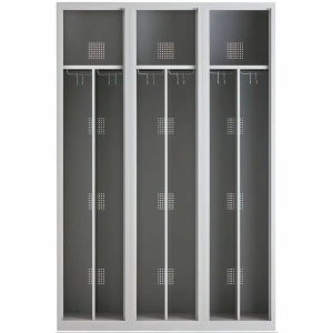 Vestiar metalic cu 3 usi, 120x50x180 cm, albastru, CEHA - Img 3