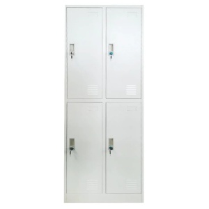Vestiar metalic dublu cu 4 usi, 185x60x45 cm RFG