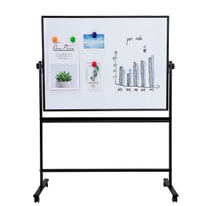 Whiteboard mobil multifunctional, 90x120 cm, DELI