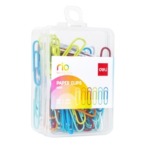 Agrafe birou colorate, 29 mm, 100 buc/cutie, DELI - Img 2
