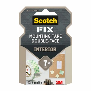 Banda dublu adeziva pentru montaj interior SCOTCH Fix 3M, 19 mm x 1.5 m