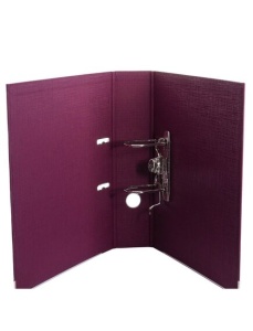 Biblioraft A4 plastifiat interior-exterior, 7.5 cm, visiniu, OPTIMA - Img 2