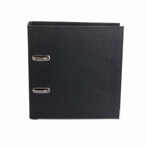 Biblioraft A5 plastifiat PP, 7.5 cm, negru, OPTIMA - Img 2