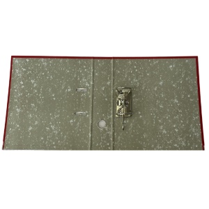 Biblioraft plastifiat 7.5 cm, rosu, OPTIMA Budget - Img 2