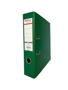 Biblioraft plastifiat 7.5 cm, verde, OPTIMA Budget
