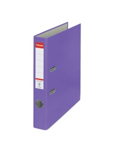 Biblioraft plastifiat, A4, 5 cm, mov, ESSELTE Economy