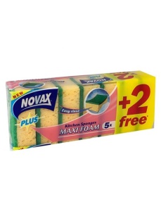 Burete de vase NOVAX Plus Maxi Foam, 7 buc/set
