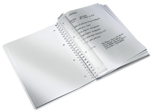 Caiet cu spirala A4, 80 file, dictando, galben, LEITZ WOW - Img 2