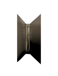 Caiet mecanic A4, 4 inele, 16 mm, coperti flexibile, negru, OPTIMA - Img 2