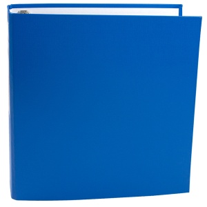 Caiet mecanic A4, 4 inele, 25 mm, carton, cu buzunar, albastru, Standard - Img 1