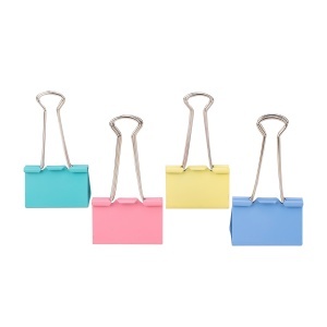 Clips color 19 mm, 40 buc./cutie, DELI - Img 2