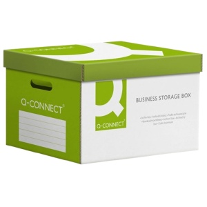 Container arhivare cu capac detasabil, verde Q-CONNECT