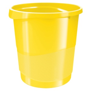 Cos de birou pentru hartii, 14l, galben, ESSELTE VIVIDA