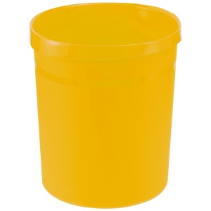 Cos de birou pentru hartii, 18 litri, galben, HAN Grip
