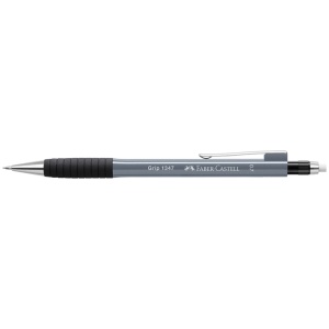 Creion mecanic, varf 0.7 mm, corp plastic, gri, Grip 1347 FABER-CASTELL - Img 2