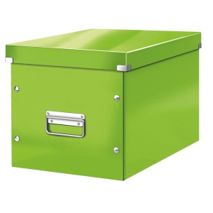 Cutie depozitare mare, 320x310x360 mm, carton, verde, LEITZ WOW Click&Store Cub