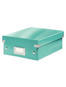 Cutie organizare mica, 220x100x280 mm, turcoaz, LEITZ WOW Click&Store