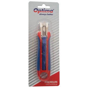 Cutter mare 18mm, lama trapezoidala, sina metalica, OPTIMA SK5