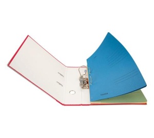 Dosar de carton cu capse 1/1, 250 g/mp, verde, FALKEN - Img 3