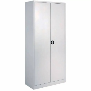 Dulap metalic cu usi batante, 4 polite, 92x42x195 cm, gri, CEHA