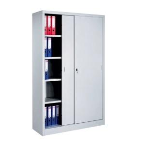Dulap metalic cu usi culisante, 120x42x195 cm, gri, CEHA