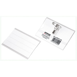 Ecuson cu ac si clips, 56x90 mm