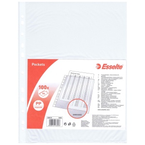 Folii de protectie, A4, 35 microni, 10 buc/set, ESSELTE Economy