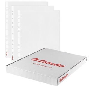 Folii protectie cristal, 40 microni, 100 buc/set, ESSELTE - Img 4