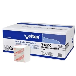 Hartie igienica intercalata CELTEX 71300, 2 straturi, 250 buc/set, 36 seturi/bax