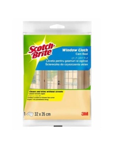 Laveta microfibra pentru geamuri Scotch-Brite, 32 x 35 cm