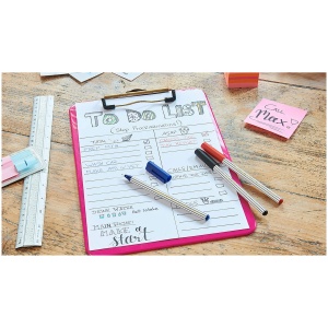 Liner 0.3 mm, varf fetru, rosu, EDDING Office 89 - Img 2
