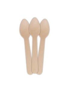 Lingurite lemn 11 cm, 100 buc/set