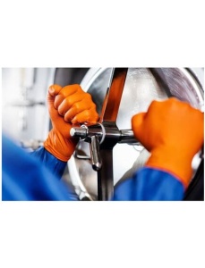 Manusi nitril extra rezistente GRIPZZLY GoGrip, marime L, 50 buc/cutie - Img 2
