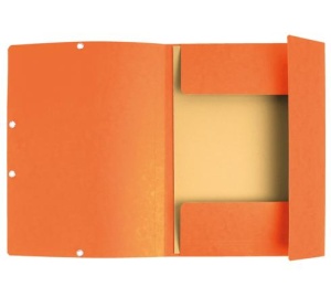 Mapa carton plastifiat, cu elastic, A4, portocaliu, EXACOMPTA - Img 2