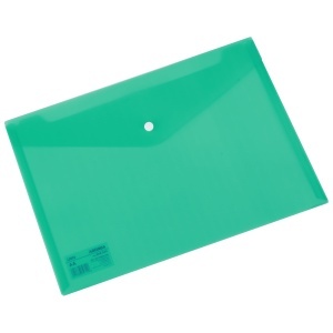 Mapa de plastic cu capsa, A4, verde, DELI - Img 2