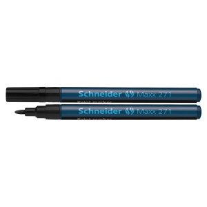 Marker cu vopsea, varf 1-2 mm, negru, SCHNEIDER Maxx 271