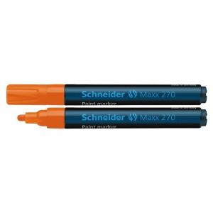 Marker cu vopsea, varf 1-3mm, portocaliu, SCHNEIDER Maxx 270