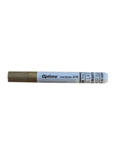 Marker cu vopsea, varf rotund 4.5mm, auriu, Optima 3710 - Img 2