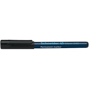 Marker permanent, varf 1-2mm, negru, SCHNEIDER Maxx 240 - Img 3